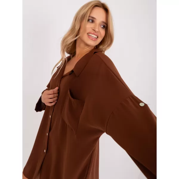 Dámské šaty ITALY MODA DHJ-SK-13938.02P BROWN 