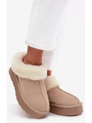 Dámské sněhule BOTO W5818 BEIGE