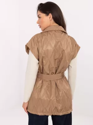 Dámská vesta RUE PARIS IT-KZ-FL9603.87 CAMEL