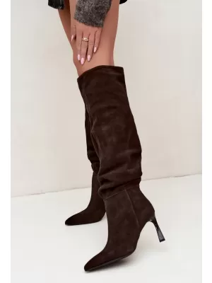 Dámské kozačky VINCEZA 89170 BROWN