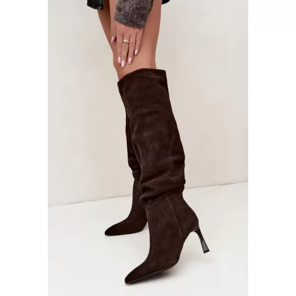  Dámské kozačky VINCEZA 89170 BROWN 