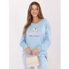 Dámská mikina RUE PARIS RV-BL-A1218.11P LIGHT BLUE