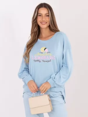 Dámská mikina RUE PARIS RV-BL-A1218.11P LIGHT BLUE