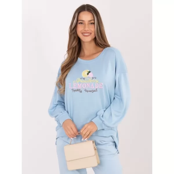  Dámská mikina RUE PARIS RV-BL-A1218.11P LIGHT BLUE 