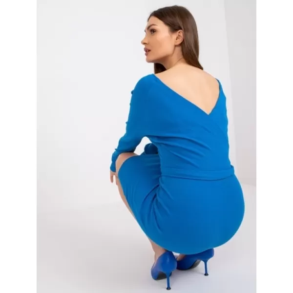  Dámské šaty RUE PARIS RV-SK-5297.23P DARK BLUE 