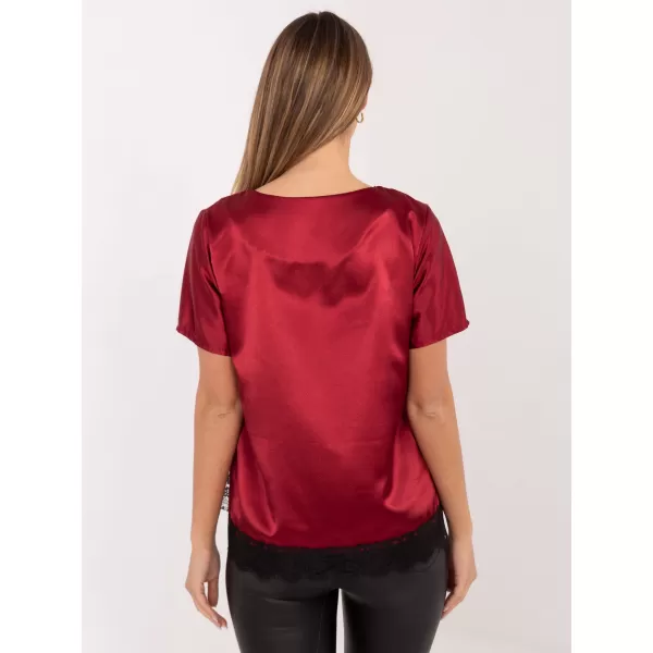  Dámská halenka ITALY MODA MI-BZ-3297.28 BURGUNDY 