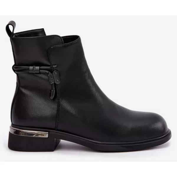  Dámské kotníkové boty D&A MK62-7025 BLACK 