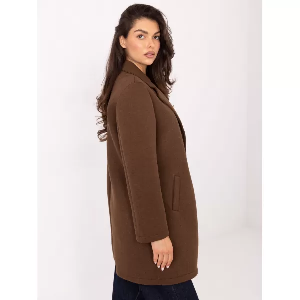  Dámský kabát RUE PARIS IT-PL-FL8153.60 BROWN 
