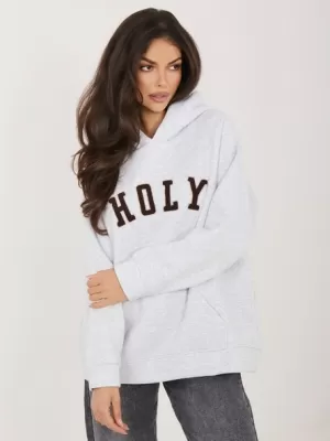 Dámská mikina RUE PARIS RV-BL-A1082.24 LIGHT GREY
