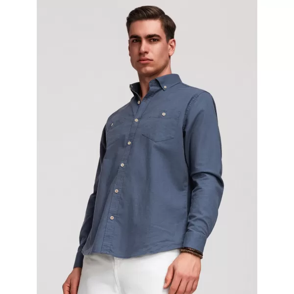  Pánská košile OMBRE N-OM-SHCS-0134 BLUE 
