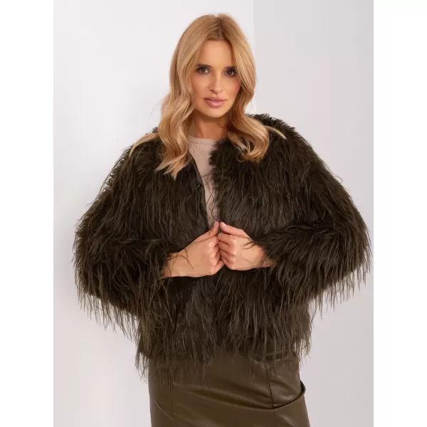  Dámská bunda WOOL FASHION ITALIA AT-KR-2359.96P KHAKI 