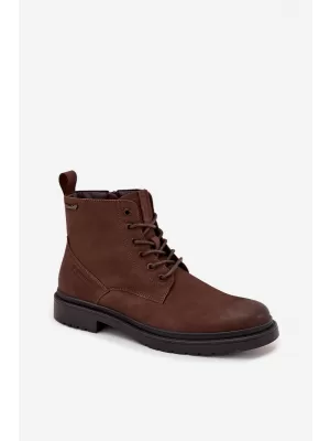 Pánské kotníkové boty BIG STAR SHOES OO174149 BROWN/BEIGE
