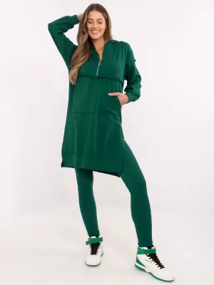 Dámský set MY RED LIPS EM-KMPL-853.34 DARK GREEN