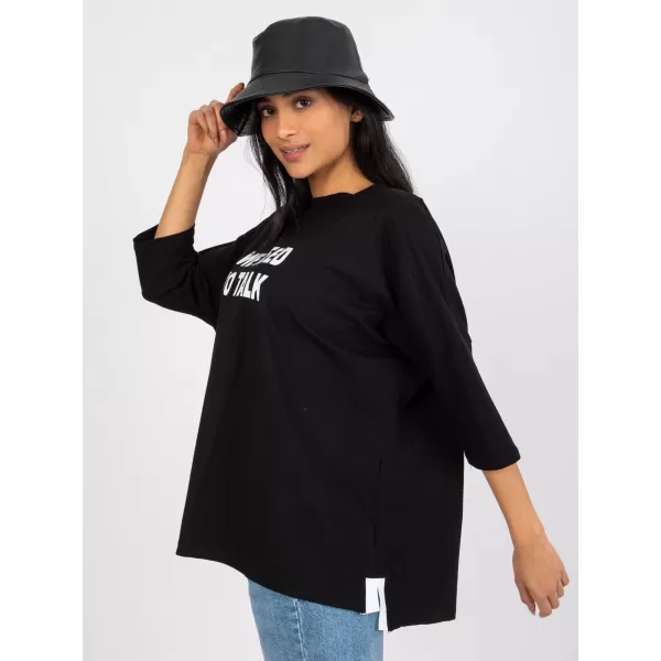  Dámská halenka RUE PARIS RV-BZ-7553.26 NOIRE 
