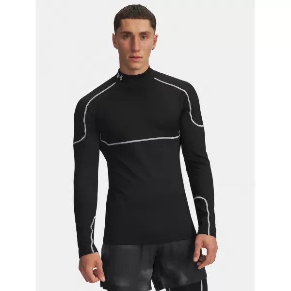  Pánské triko UNDER ARMOUR COLD WEATHER GRID LS MOCK 6007127-001 ČERNÁ 