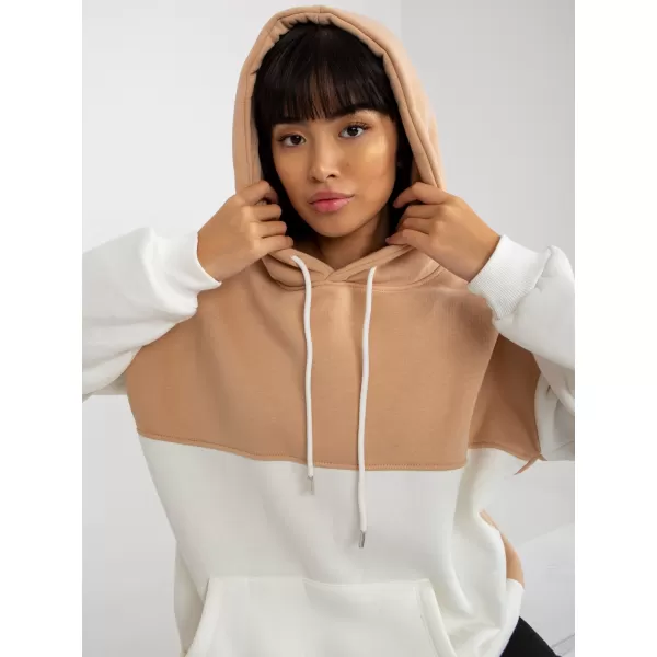  Dámská mikina RUE PARIS AP-BL-AP-3001.98P WHITE-BEIGE 