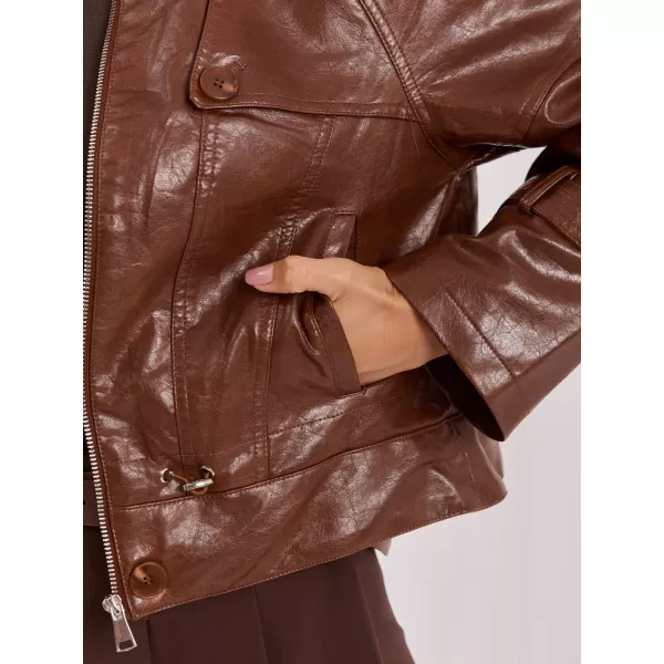  Dámská bunda ITALY MODA IR-KR-AY1007.97P LIGHT BROWN 