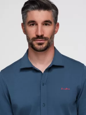 Pánská košile OMBRE K697 DENIM