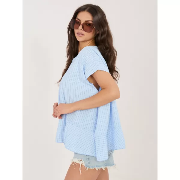  Dámská halenka ITALY MODA IT-BZ-FL10332.80 LIGHT BLUE 