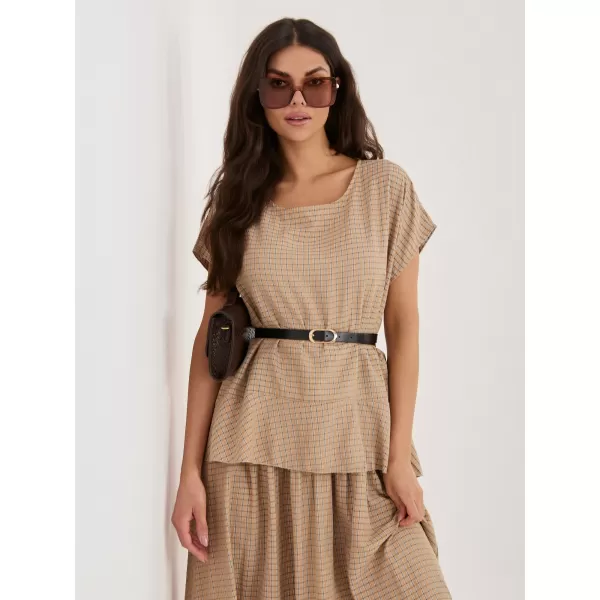  Dámská halenka ITALY MODA IT-BZ-FL10332.80 CAMEL 