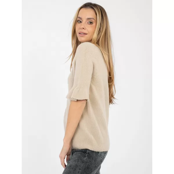 Dámský svetr ITALY MODA MI-SW-1901.66 BEIGE 