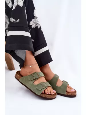 Dámské pantofle BIG STAR SHOES RR274A393 GREEN