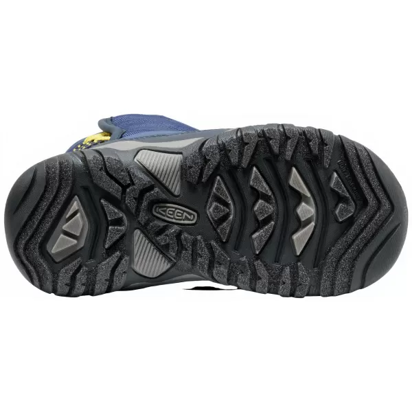  Dětské zimní boty KEEN PUFFRIDER WP CHILDREN NAVAL ACADEMY/MANGO MINT 