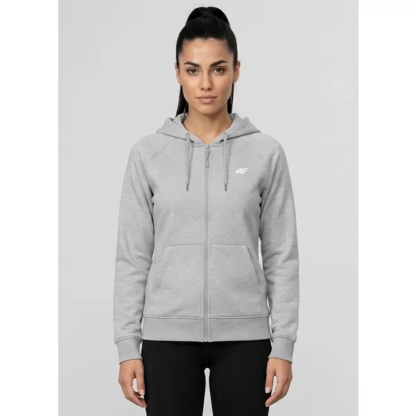  Dámská mikina 4F 4FWMM00TSWSF2535 COLD LIGHT GREY MELANGE 