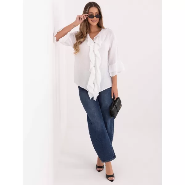  Dámská košile ITALY MODA IT-KS-81863.11P WHITE 