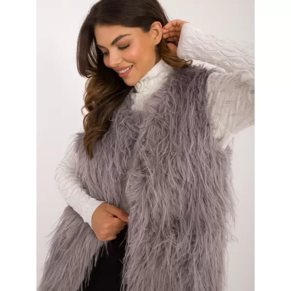  Dámská vesta WOOL FASHION ITALIA AT-KZ-2349-1.49 GRAY 