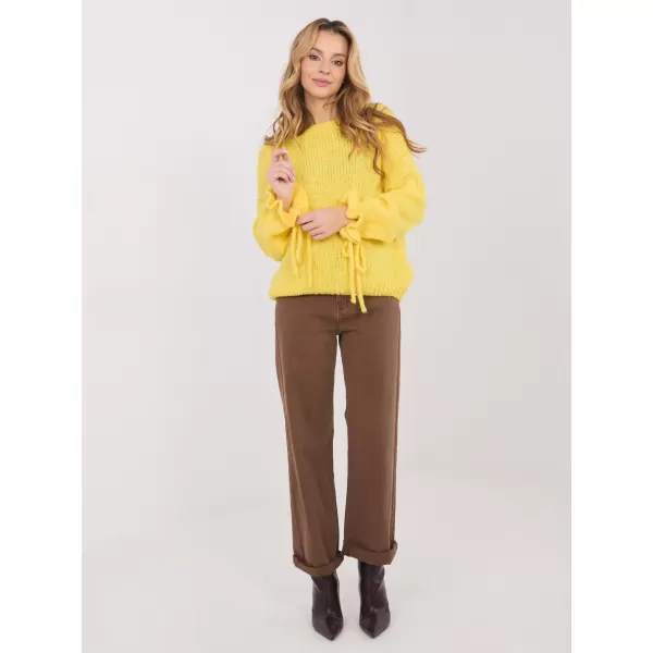  Dámský svetr ITALY MODA MI-SW-1512.28 YELLOW 