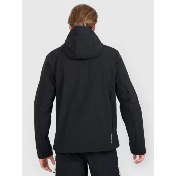  Pánská softshellová bunda 4F 4FRAW25TSOFM506 DEEP BLACK 