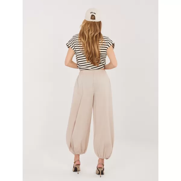  Dámské kalhoty RUE PARIS IT-SP-FL10309.60 BEIGE 