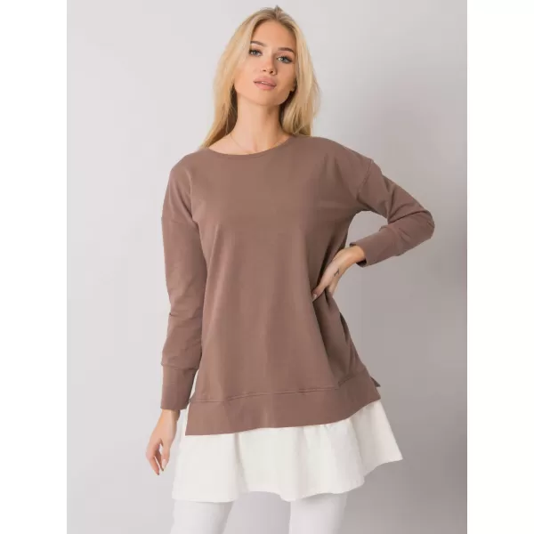  Dámská tunika RUE PARIS RV-TU-7183.33P BROWN 