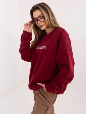 Dámská mikina RUE PARIS RV-BL-A1036.47 BURGUNDY