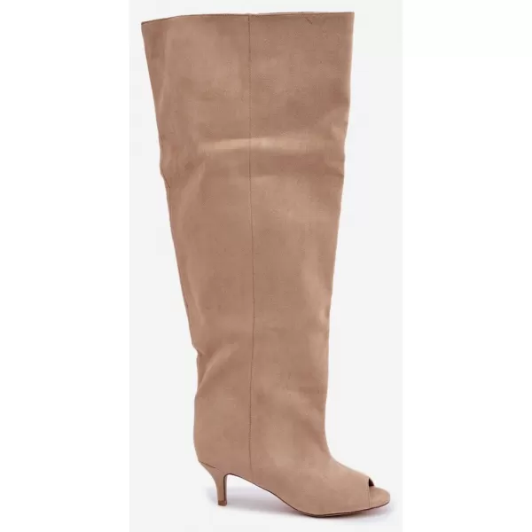  Dámské kozačky BOTO 2975 BEIGE 