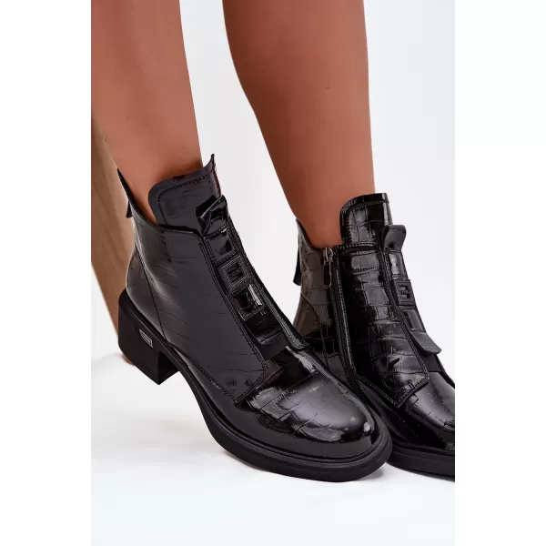  Dámské kotníkové boty BOTO 25BT04-9345 BLACK 