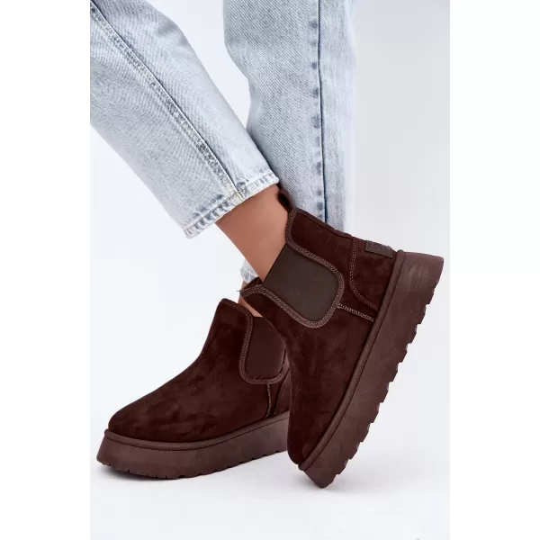  Dámské boty BIG STAR SHOES UU274174 BROWN/BEIGE SHADOWS 