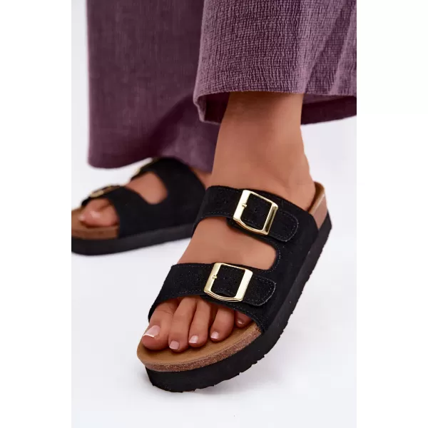  Dámské pantofle VINCEZA 102657 BLACK 