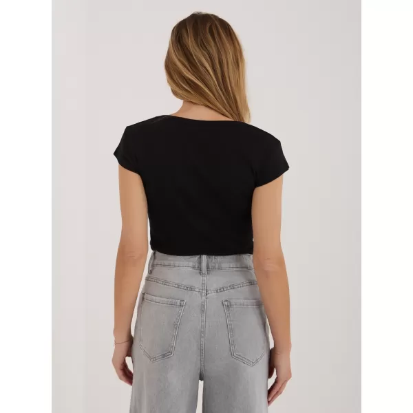  Dámské tričko RUE PARIS RV-TS-A1360.02P BLACK 