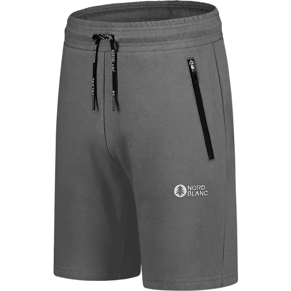  Pánské bavlněné kraťasy NORDBLANC RELAXEDFIT NBSPM8254 ŠEDÁ 