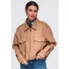 Dámská bunda OMBRE OW-JANP-0147 CAMEL