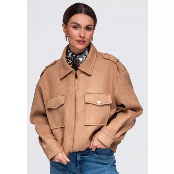  Dámská bunda OMBRE OW-JANP-0147 CAMEL 