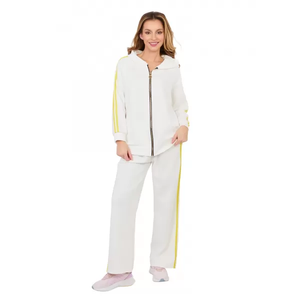  Dámská tepláková souprava RUE PARIS IT-KMPL-21782.91 ECRU 