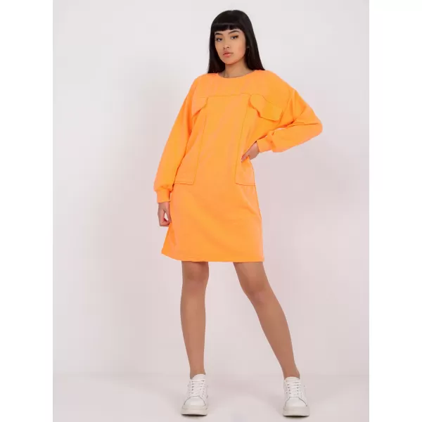  Dámské šaty EX MODA EM-SK-717.33X FLUO ORANGE 