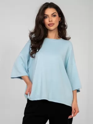 Dámská halenka RUE PARIS RV-BZ-A1188.63 LIGHT BLUE