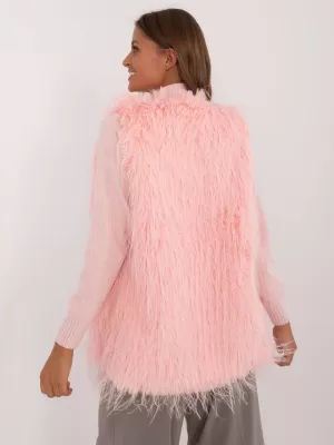Dámská vesta WOOL FASHION ITALIA AT-KZ-2349-1.31P BRIGHT PINK