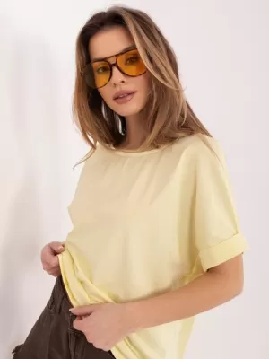 Dámské triko RUE PARIS RV-BZ-A1185.19 BRIGHT YELLOW