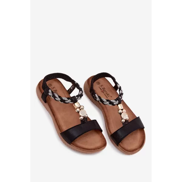  Dámské sandály S.BARSKI KV61-6051 BLACK 
