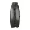 Dámské kalhoty URBAN CLASSICS TB8140 BLACK WASHED